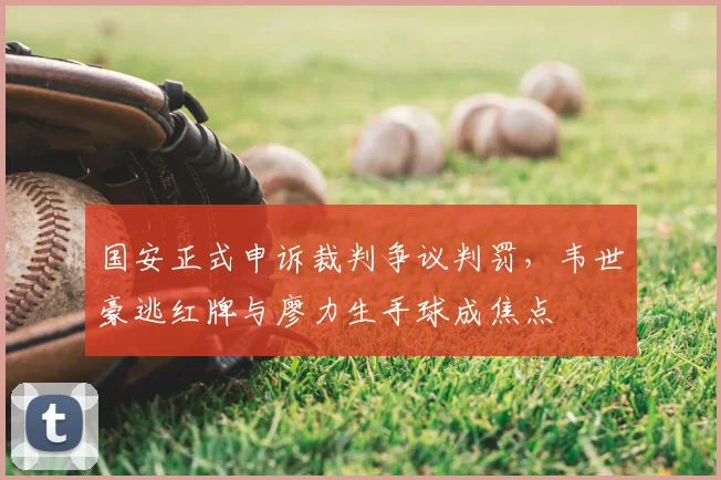 国安正式申诉裁判争议判罚，韦世豪逃红牌与廖力生手球成焦点